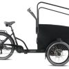 Vogue Caddy 3-wiel e-bakfiets Mat Zwart-Grijs