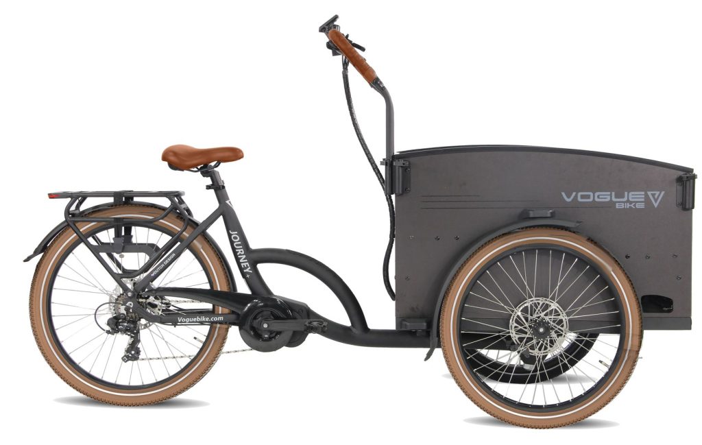 Vogue Journey Plus 3-wiel bakfiets Mat Zwart-Bruin