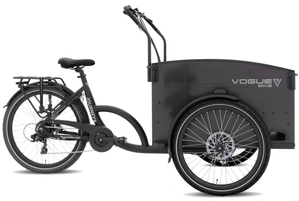 Vogue Journey-S 3-wiel bakfiets Mat Zwart