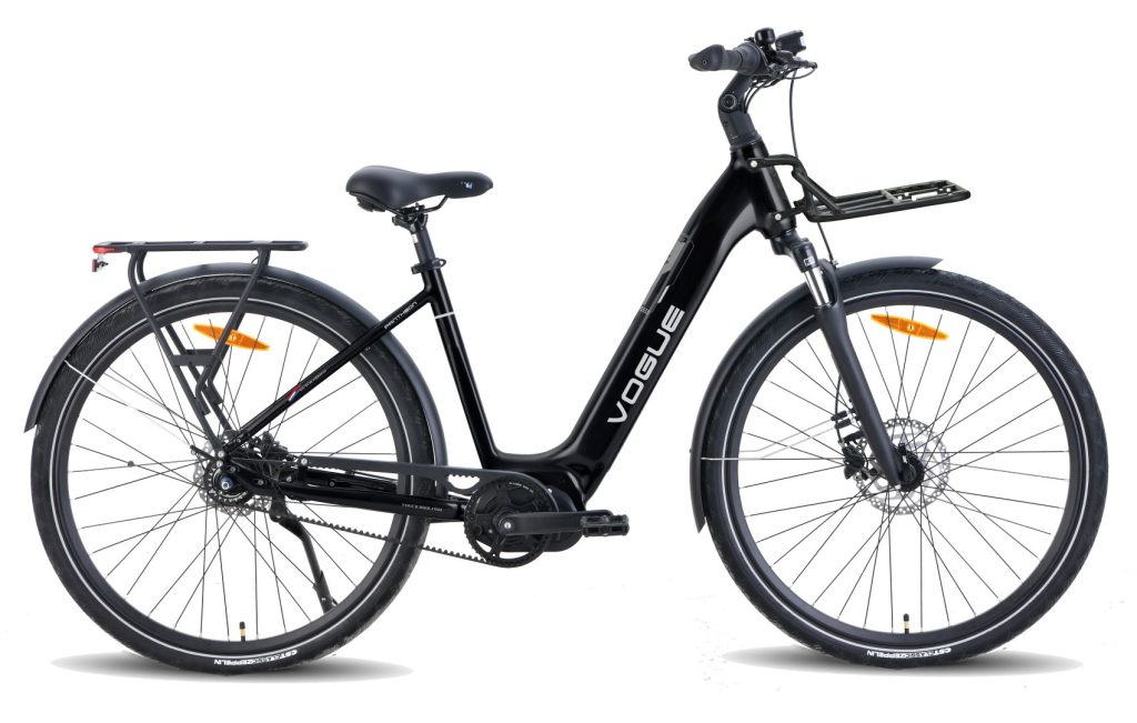 Vogue Pantheon stadsfiets middenmotor Mat Zwart